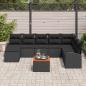 Preview: Gartensofa-set 9 stk. Schwarz Poly-Rattan