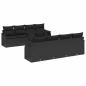 Preview: Gartensofa-set 9 stk. 8-Sitzanzahl Schwarz Poly Rattan