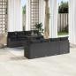 Preview: Gartensofa-set 9 stk. 8-Sitzanzahl Schwarz Poly Rattan