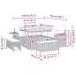 Preview: Gartensofa-set mit Kissen 8 pcs Schwarz Poly-Rattan