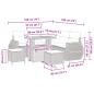 Preview: Gartensofa-set 8 pcs Schwarz Poly-Rattan