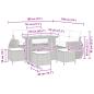 Preview: Gartensofa-set 9 pcs Schwarz Poly-Rattan