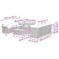 Preview: Gartensofa-set mit Kissen 11 pcs Schwarz Poly-Rattan