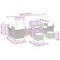 Preview: 10-teiliges Garten-Sofa-Set mit Kissen Beige Poly-Rattan Akazie, 2-Sitzer Garten-Sofa mit Kissen Beige Poly-Rattan, 3-teiliges Garten-Esszimmer-Set mit Kissen Beige Poly-Rattan Akazie