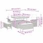 Preview: Gartensofa-set mit Kissen 8 pcs Schwarz Poly-Rattan