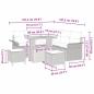 Preview: Gartensofa-set mit Kissen 8 pcs Beige Poly-Rattan