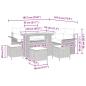 Preview: Gartensofa-set mit Kissen 9 pcs Beige Poly-Rattan