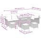 Preview: Gartensofa-set mit Kissen 10 pcs Beige Poly-Rattan