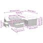 Preview: Gartensofa-set mit Kissen 12 pcs Beige Poly-Rattan