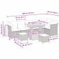Preview: ARDEBO.de - 9-teiliges Garten Sofa Set mit Kissen Beige Poly Rattan Akazie, 3-teiliges Garten Esstisch Set mit Kissen Beige Poly Rattan Akazie