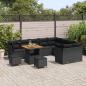 Preview: Gartensofa-set 12 stk. 9-Sitzer Schwarz Poly-Rattan