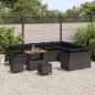 Preview: Gartensofa-set 12 Stk. 9-Sitzanzahl Schwarz Poly-Rattan