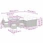 Preview: Gartensofa-set mit Kissen 13 pcs Beige und Hellgrau Poly Rattan