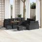 Preview: ARDEBO.de - Garten-Sofa-Set 13 stk. 12-Sitzanzahl Schwarz