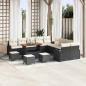Preview: ARDEBO.de - Garten-Sofa-Set 14 Stk. 13-Sitzanzahl Schwarz