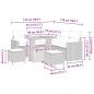 Preview: Gartensofa-set mit Kissen 8 pcs Beige Poly Rattan