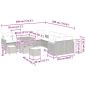 Preview: Gartensofa-set mit Kissen 13 pcs Beige Poly-Rattan