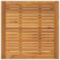 Preview: 3 teiliges Garten Essgruppe Grau Poly Rattan Akazie, Stapelbare Gartenstühle mit Kissen 2 Stück Grau Poly Rattan