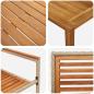Preview: Garten Essgruppe 3 pcs Beige Massivholz Akazie