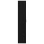 Preview: Highboard Schwarz Eiche 80x35x180 cm Holzwerkstoff
