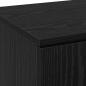 Preview: Highboard Schwarz Eiche 80x35x180 cm Holzwerkstoff