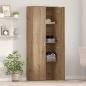 Preview: Highboard Artisan Eiche 70x35x180 cm Holzwerkstoff