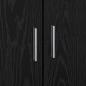Preview: Highboard Schwarz-Eiche 70x35x180 cm Holzwerkstoff