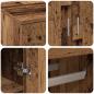 Preview: Highboard Altholz 80x39x178 cm Spanplatten
