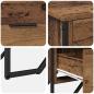 Preview: Kommode 6-Schublade Altholz 91 x 35,5 x 74,5 cm