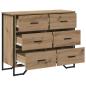 Preview: Kommode Artisan Eiche 91x35.5x74.5 cm Furnier