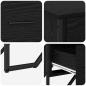 Preview: Kommode Schwarz-Eiche 91x35,5x74,5 cm Holzwerkstoff