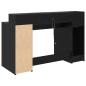 Preview: Schreibtisch Schwarze Eiche 140x55x91 cm Holzwerkstoff