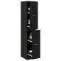 Preview: Apotheker-Schrank Schwarze Eiche 30x41x174,5 cm Spanplatte
