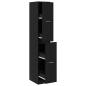 Preview: Apotheker-Schrank Schwarze Eiche 30x41x174,5 cm Spanplatte