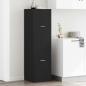 Preview: ARDEBO.de - Apotheker-Schrank Schwarzes Eichenholz 40x41x144,5 cm Holzwerkstoff