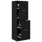 Preview: Apotheker-Schrank Schwarzes Eichenholz 40x41x144,5 cm Holzwerkstoff