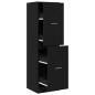 Preview: Apotheker-Schrank Schwarzes Eichenholz 40x41x144,5 cm Holzwerkstoff
