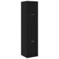Preview: Apotheker Schrank Schwarz Eiche 40x41x174.5 cm Spanplatte