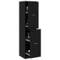 Preview: Apotheker Schrank Schwarz Eiche 40x41x174.5 cm Spanplatte