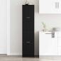 Preview: Apotheker Schrank Schwarz Eiche 40x41x174.5 cm Spanplatte