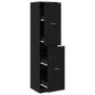 Preview: Apotheker Schrank Schwarz Eiche 40x41x174.5 cm Spanplatte