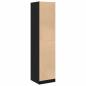 Preview: Apotheker Schrank Schwarz Eiche 40x41x174.5 cm Spanplatte