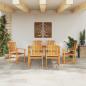 Preview: Garten Essgruppe 7 stk. Braun Massivholz Akazie