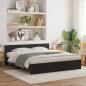 Preview: ARDEBO.de - Bettgestell mit Kopfteil Schwarze Eiche 180x200 cm Engineered Wood