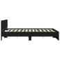 Preview: Bettgestell mit Kopfteil Schwarze Eiche 180x200 cm Engineered Wood