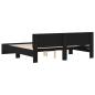 Preview: Bettgestell mit Kopfteil Schwarze Eiche 180x200 cm Engineered Wood