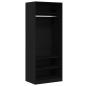 Preview: Kleiderschrank Schwarz-Eiche Set von 2 Schwarz Eiche Holzwerkstoff