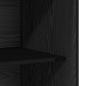 Preview: Kleiderschrank Schwarze Eiche Set aus 2 Schwarze Eiche Spanplatte