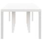 Preview: Gartentisch Weiß 300x100x73 cm Poly Rattan, Gartentisch Weiß 150x100x73 cm Poly Rattan