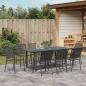 Preview: 9-Personen Garten Essgruppe Anthrazit Stahl
